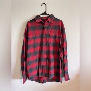 jack’s Red and Black Plaid Men's Shirt